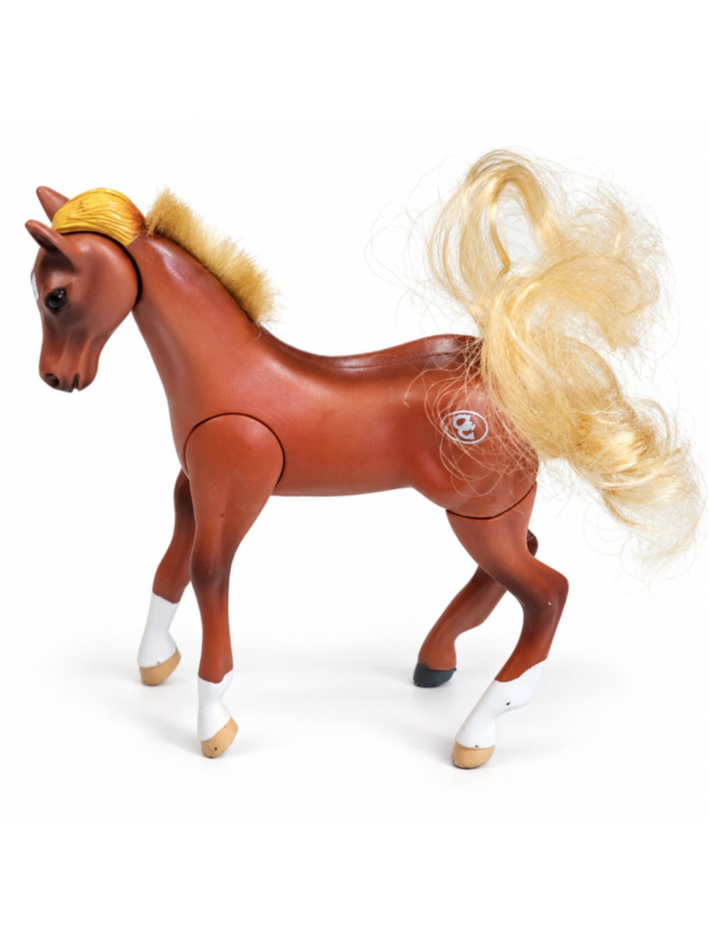 Vintage 2000 Grand Champions Empire Articulated Chestnut Horse Toy Figure